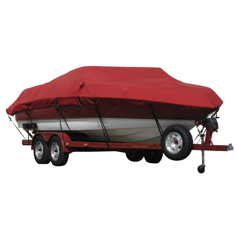 Exact Fit Covermate Sharkskin Boat Cover For MALIBU WAKESETTER 21 VLX w/TITAN TOWER FOLDED DOWN COVERS PLATFORM image number 6