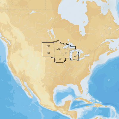 Navionics+ Cartography, North Regions