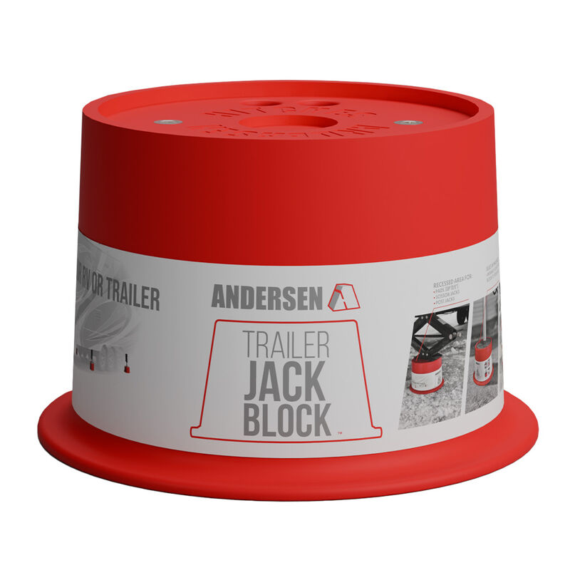Andersen Hitches Trailer Jack Block - Single, 8 Inch
