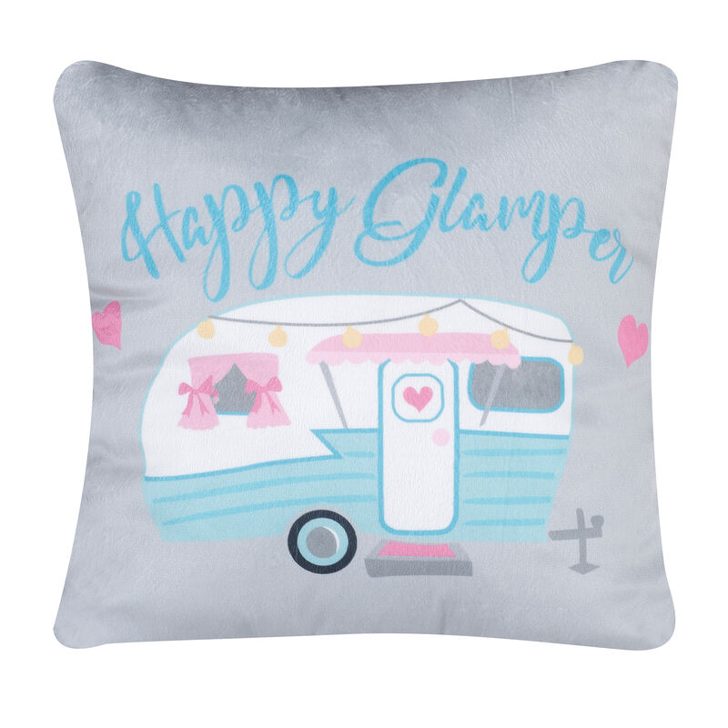 Happy Glamper Pillow image number 1