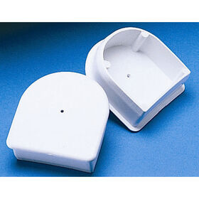 Dock Edge Premium PVC Profile Large "P" End Caps, 2-Pack
