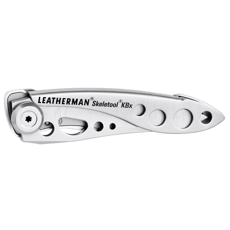 Leatherman Skeleton KBx Folding Knife And Bottle Opener Combo, Silver
