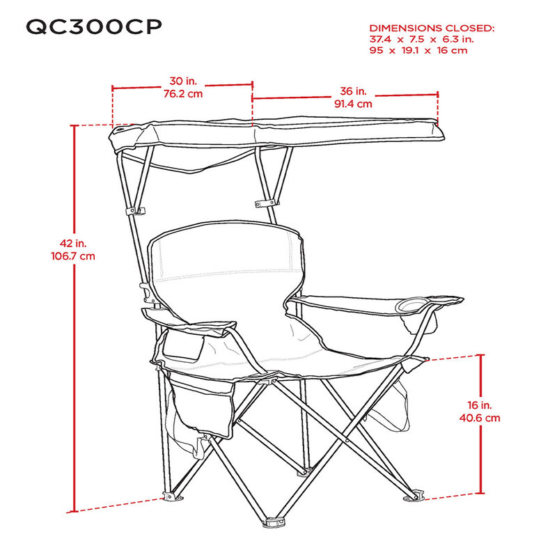 ShelterLogic Max Shade Quad Camping Chair image number 15