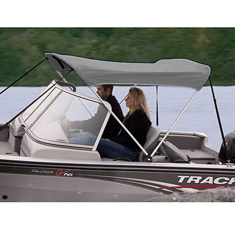 Shademate Sunbrella Stainless 2-Bow Bimini Top 5'6''L x 42''H 67''-72'' Wide image number 9