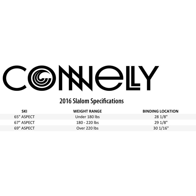 Connelly Men's Aspect Slalom Waterski With Nova Binding And Rear Toe Plate image number 4
