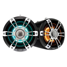 FUSION 6.5" Wake Tower Speakers w/CRGBW LED Lighting - Sports Chrome