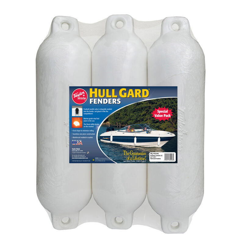 Taylor Made Hull Gard 6.5" x 23" Inflatable Fenders, 3-Pack image number 1