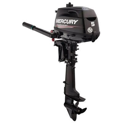 Mercury 5hp Tiller FourStroke Outboard Motor - 15" Shaft, Manual Tilt/Trim, Manual Start