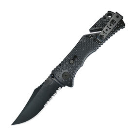 SOG Trident TF1-CP Folding Knife, Partially Serrated