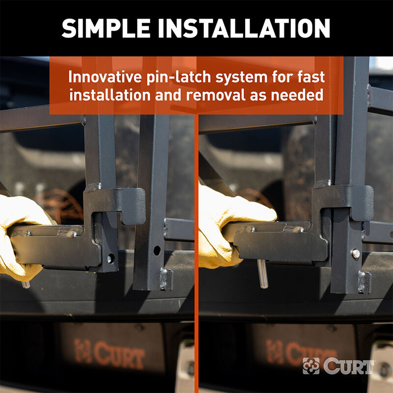 CURT 18325 Universal Truck Bed Extender with Fold Down Tailgate image number 6