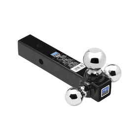Pro Series Hitch Tri-Ball Trailer Hitch Ball Mount, Fits 2 Inch Square Receiver, 10,000 lbs. Capacity