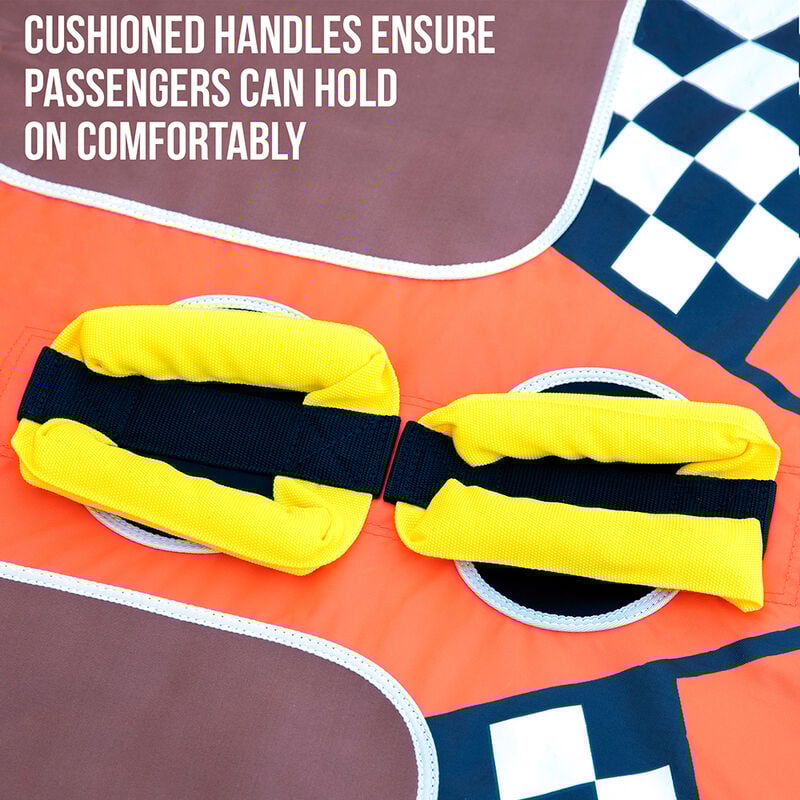 Sunny & Fun Two-Person Towable Tube with Cushioned Handles image number 5