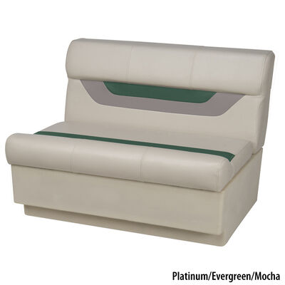 Toonmate Designer Pontoon 36" Wide Bench Seat, Platinum