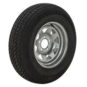Trail America 225/75 x 15 Bias Trailer Tire, 5-Lug Spoke Galvanized Rim