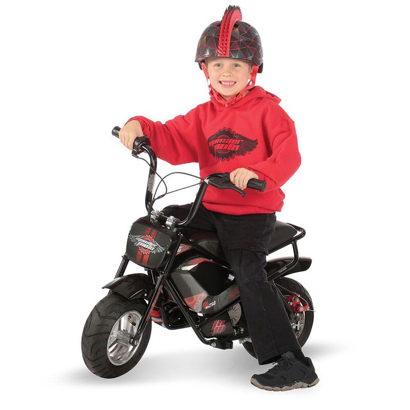 Classic e-Mini Bike with Red and Pink Decals image number 7