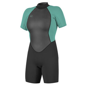 O'Neill Women's Reactor II Spring Wetsuit - Black/Aqua - 10