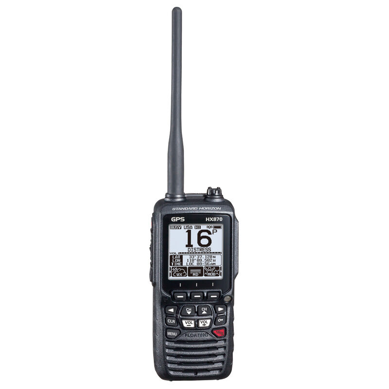 Standard Horizon HX870 Floating Handheld VHF Radio with GPS Receiver image number 1
