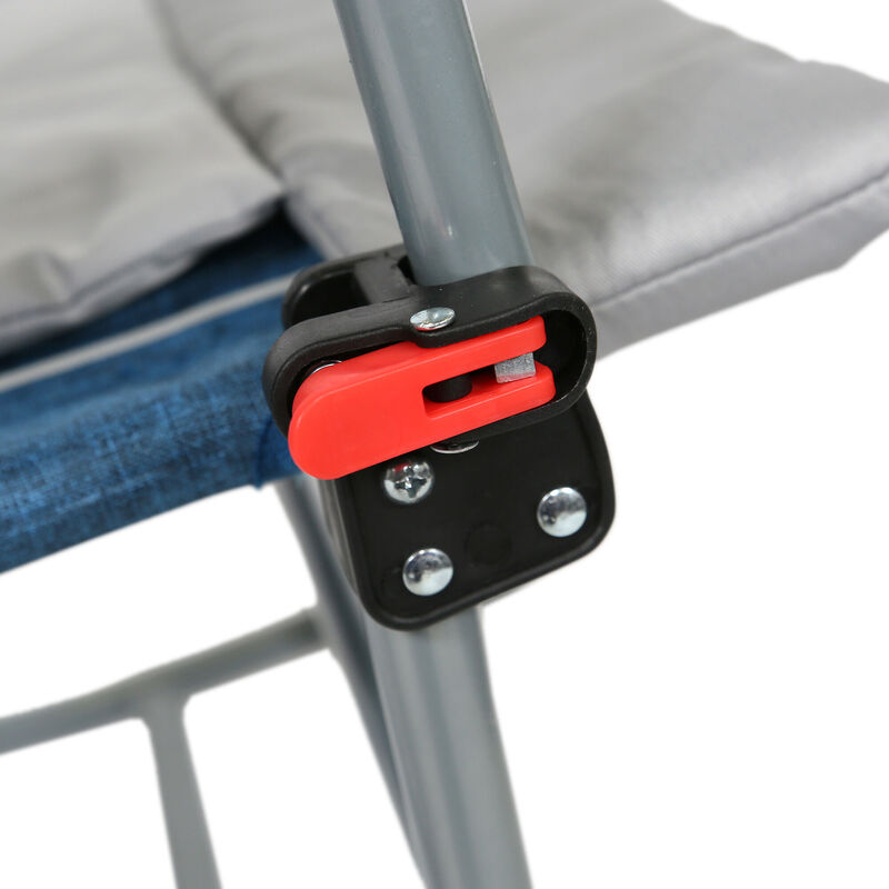 Venture Forward Rocking Chair with Removable Pad, Blue/Gray image number 7