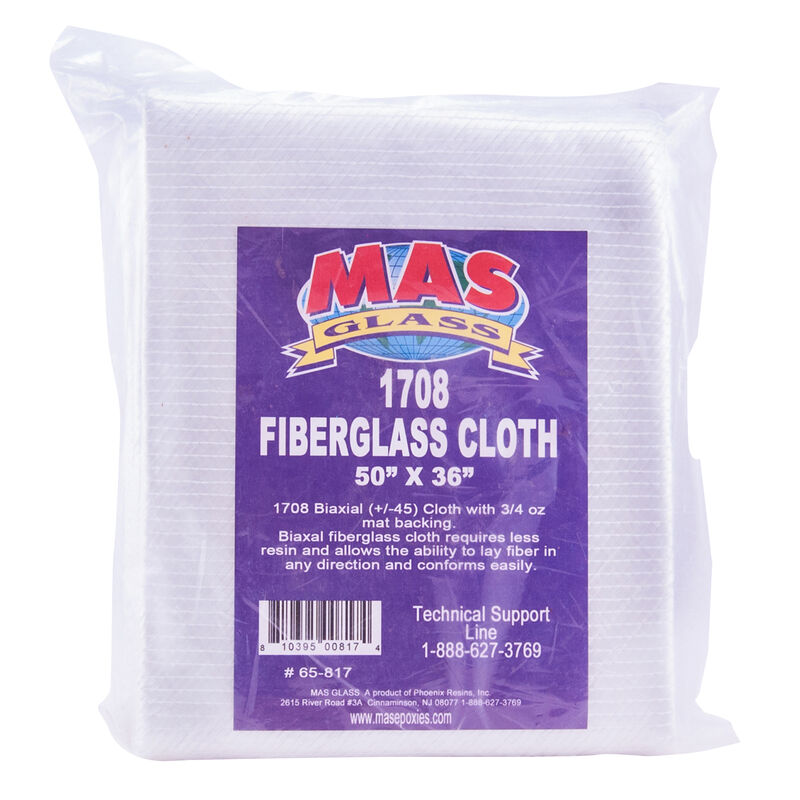 MAS Epoxies Biaxial Fiberglass Cloth, 50" x 36" image number 1