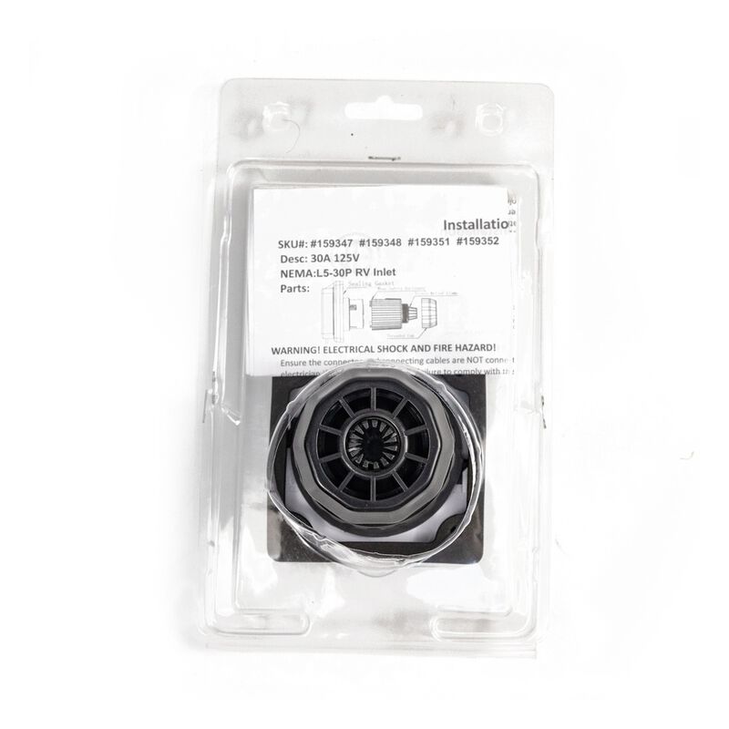 Electric World White 30A RV Inlet, ETL Certified Twist-Lock  image number 9