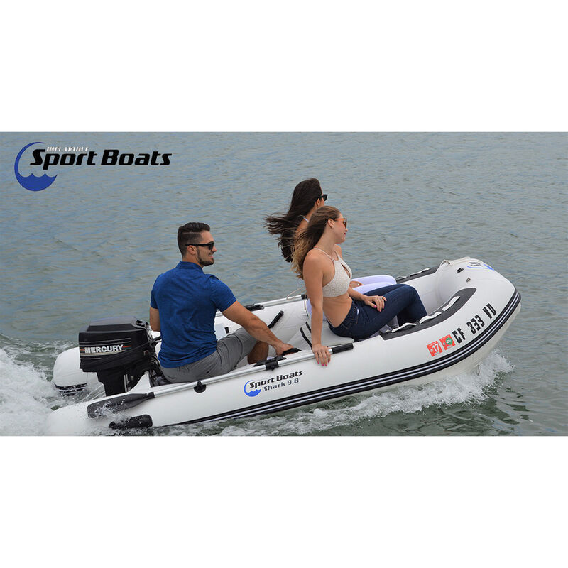 Island Hopper Shark 9.8' Aluminum Floor Inflatable Sport Boat image number 5