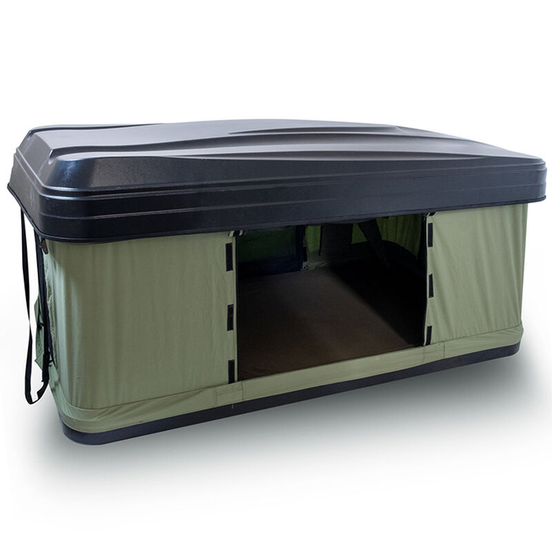 Trustmade Hard Shell Rooftop Tent, Black Shell / Green Tent image number 2