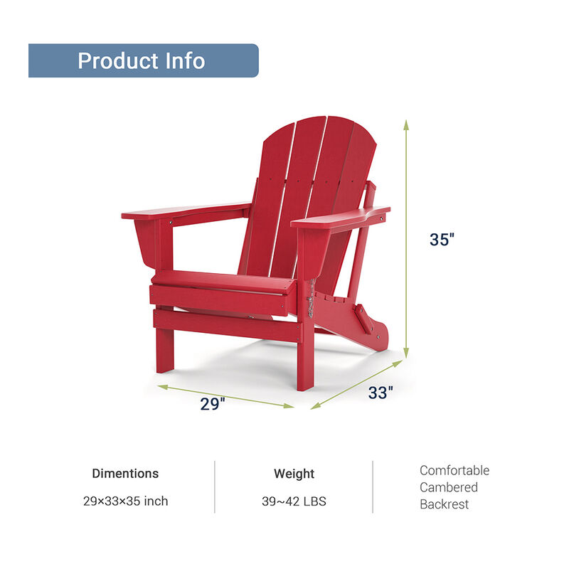 Upland Folding Adirondack Chair image number 6