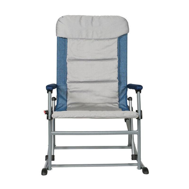 Venture Forward Rocking Chair with Removable Pad, Blue/Gray image number 6