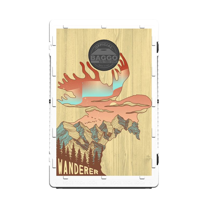 Baggo Whimsical Moose Natural 2x3 Travel Cornhole Game image number 2