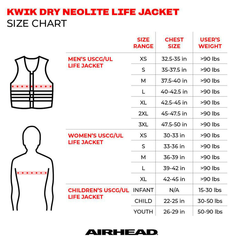 Airhead Infant Wicked Neolite Kwik-Dry Life Vest image number 3