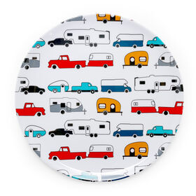 Life is Better at the Campsite RV Pattern Dinner Plate