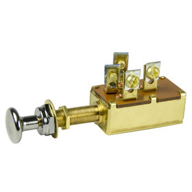 BEP SPDT Push-Pull Switch, 3 Position, Off/On 1 & 2/On 1 & 3