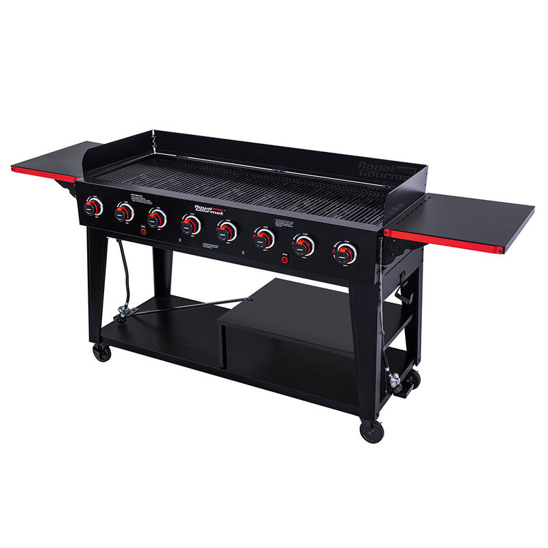 Royal Gourmet GB Series 8-Burner Gas Grill, Black/Red image number 6