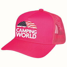 Camping World Trucker Hat - Neon Pink
