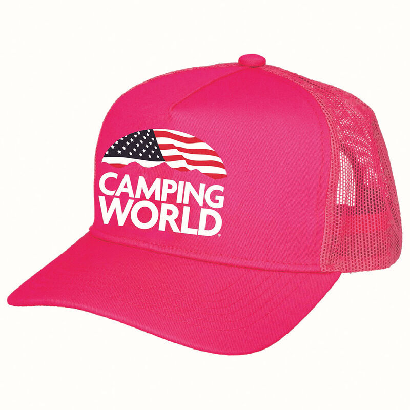 Camping World Trucker Hat - Neon Pink