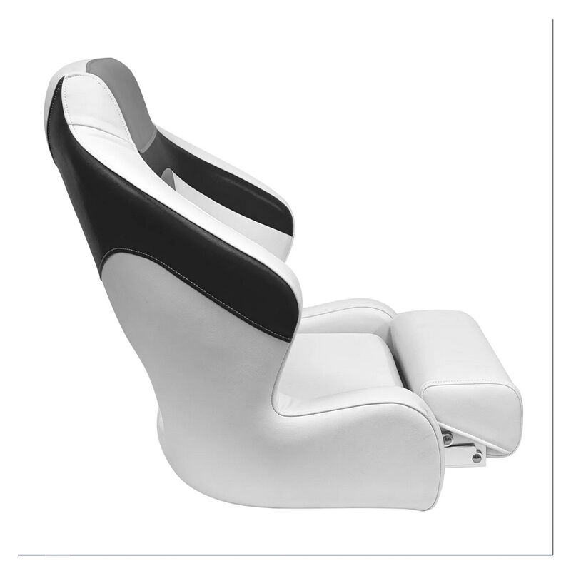 Wise Baja XL Bucket Seat with Flip-Up Bolster, White/Gray/Black image number 2