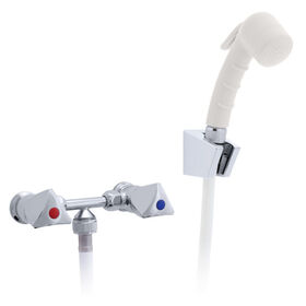 Ambassador Marine Trinidad External Shower Mixer, Chrome/Warm White