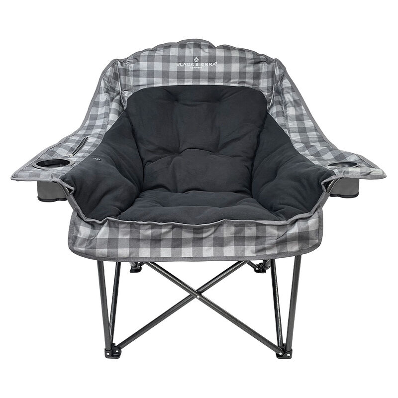 AMX Global Heated Comfort Cloud Chair&mdash;Gray Buffalo Check image number 2