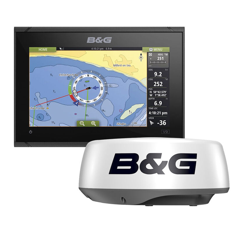 B&G Vulcan 9 Chartplotter with HALO20 Radar image number 1