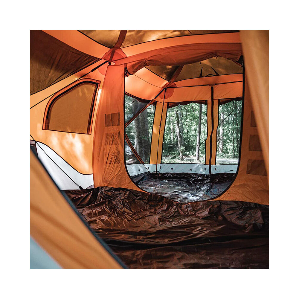 Gazelle Tents T4 Hub Tent, Easy  Second Set Up, UV Resistant, Removable  Floor, 4 Person, Orange, 
