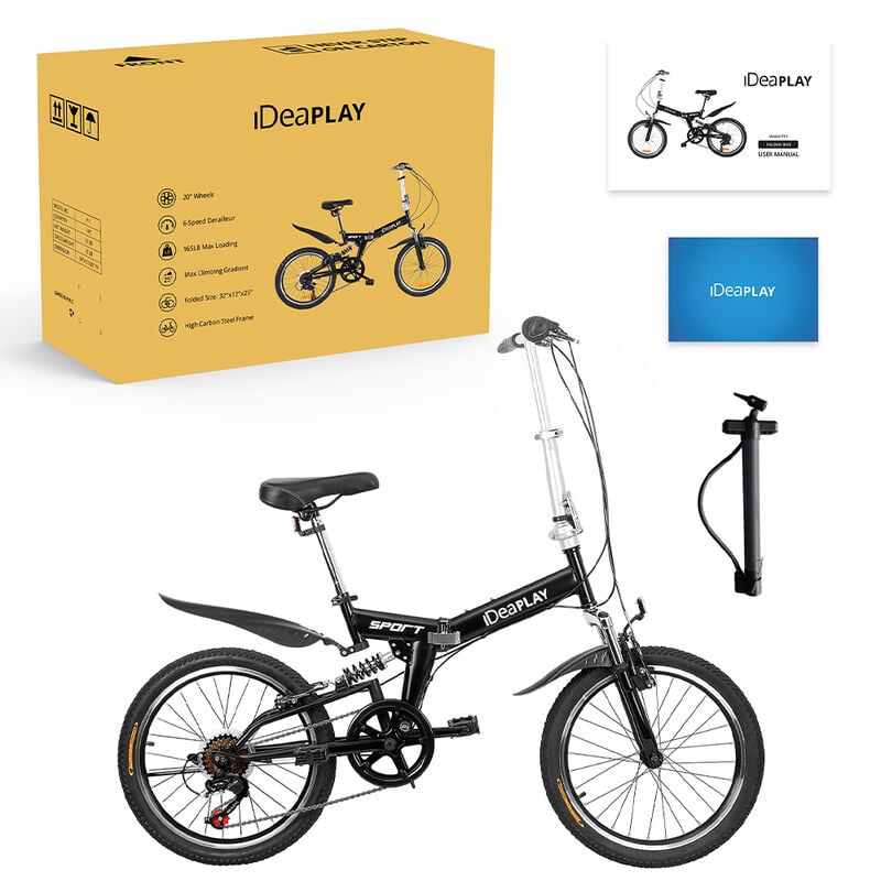 IDEAPLAY P11 20" 6-Speed Adult Folding Bike image number 7