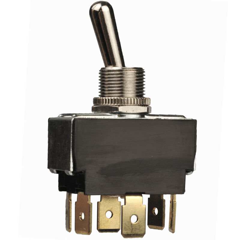 Sierra Heavy-Duty 25-Amp Toggle Switch, On-Off-On DPDT, Sierra Part No. TG22020 image number 1