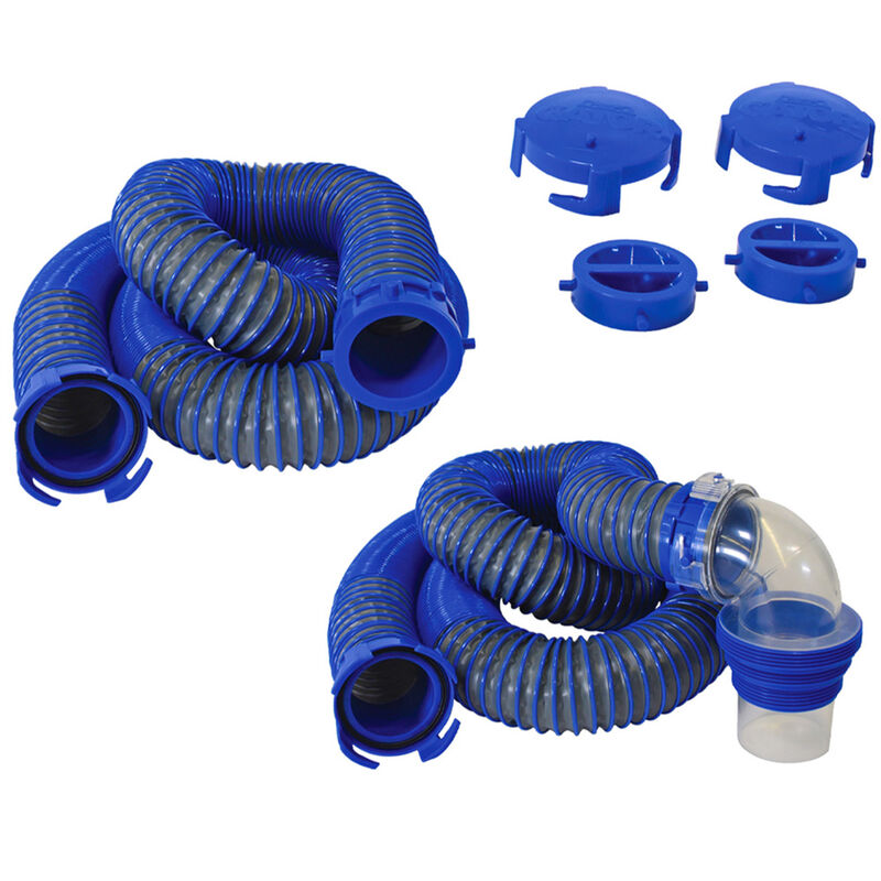 Duraflex Pliable Sewer Hose Kit, 30 Foot Extended Length image number 2