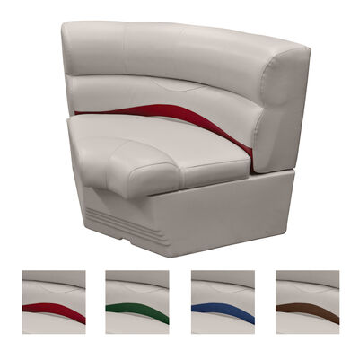 Toonmate 32" Premium Pontoon Corner Section Seat w/Bow Radius Corner, Platinum