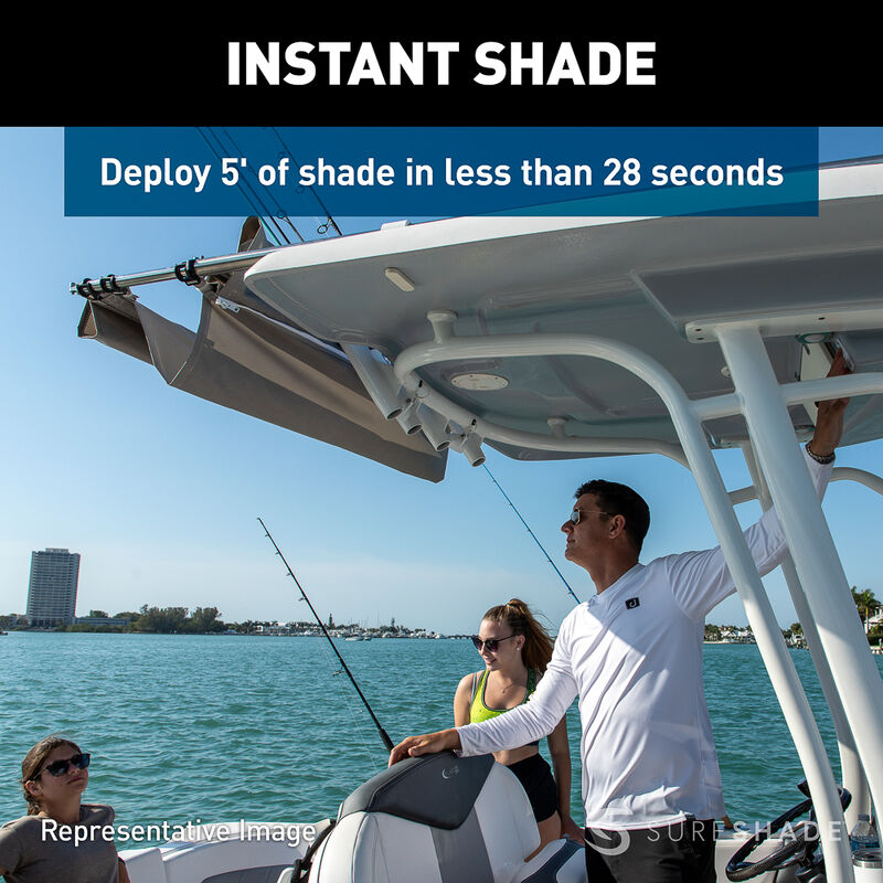 SureShade PTX Power Shade - 69" Wide - Stainless Steel image number 7