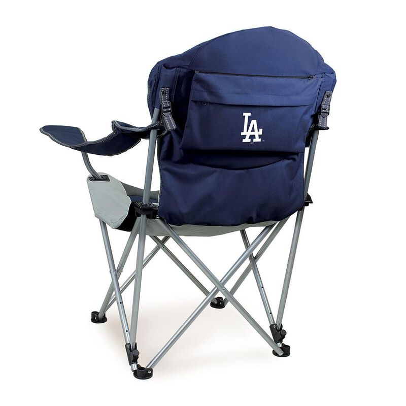 LA Dodgers Reclining Camp Chair, Navy image number 1