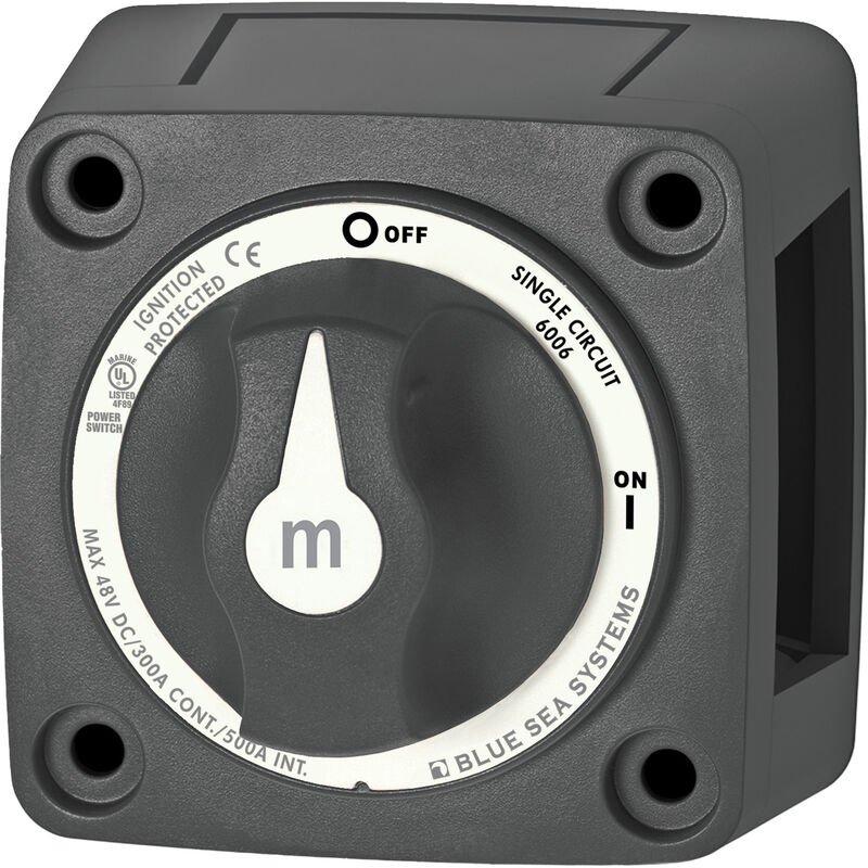 Blue Sea Systems m-Series Mini On/Off Battery Switch (with Knob) image number 1