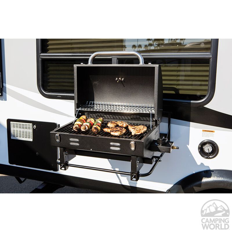 Portable RV Barbeque Grill, Black image number 4