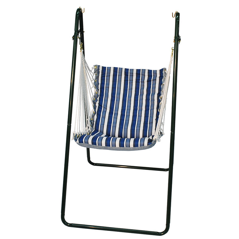 Algoma Soft Comfort Cushion Hanging Swing Chair and Stand image number 1