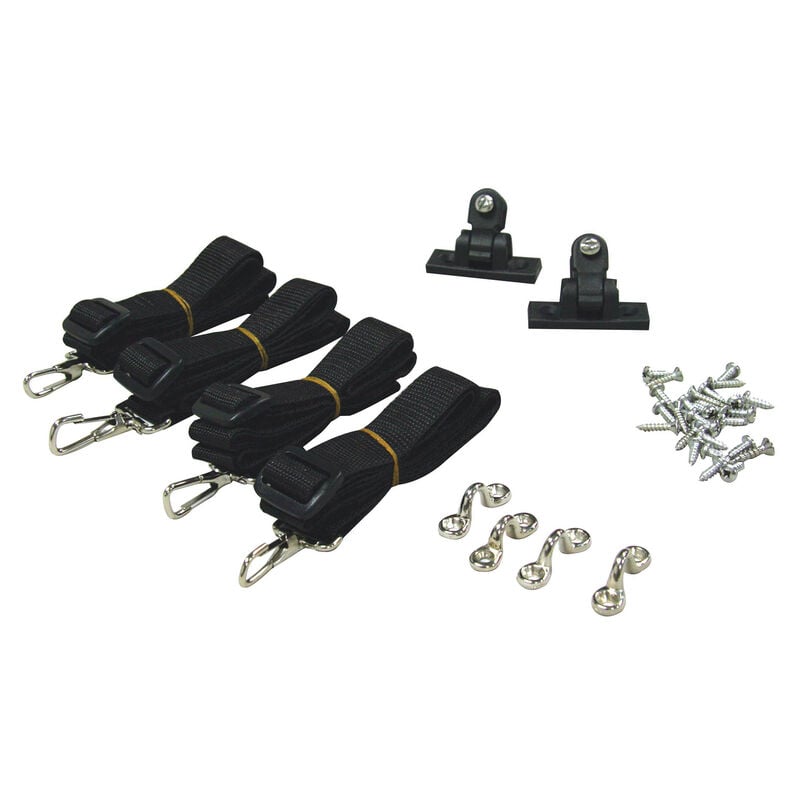 Shademate Sunbrella 3-Bow Bimini Top, 5'L x 32"H, 67"-72" Wide image number 4